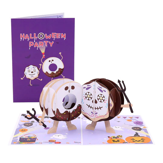 Halloween Donut Pop-Up Card - kexi-life.com