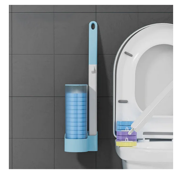 Disposable Replacement Brush Head Toilet Brush Set - kexi-life.com