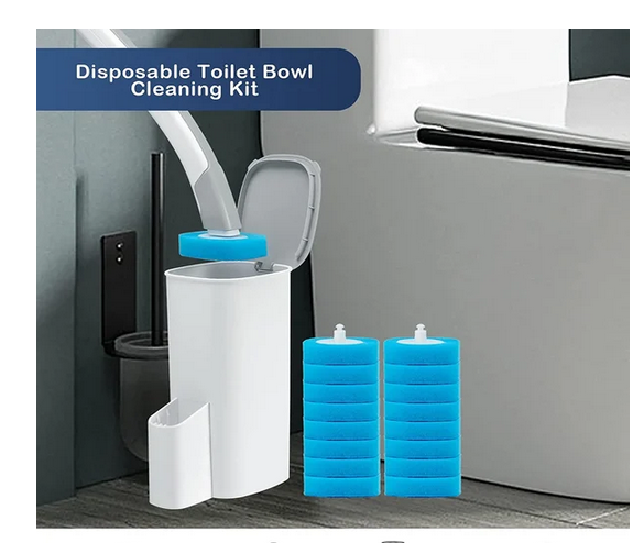 Disposable Replacement Brush Head Toilet Brush Set - kexi-life.com