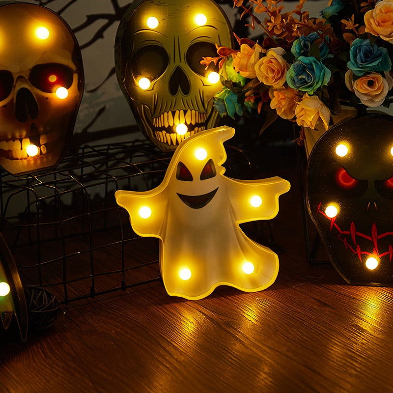 Halloween LED Pumpkin Spider Bat Skull Lights - kexi-life.com