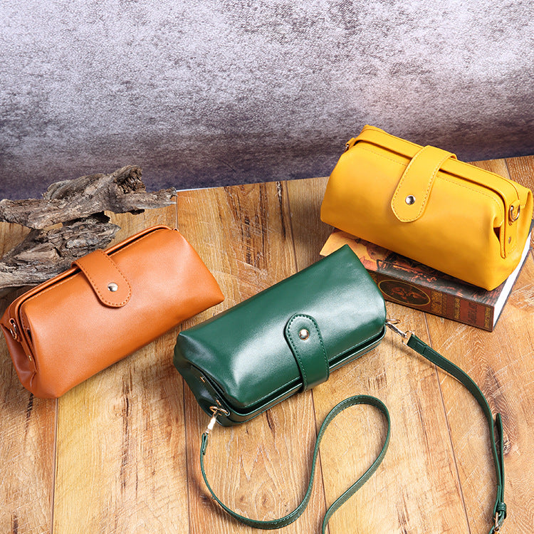 Women Vintage Leather Handbag - kexi-life.com