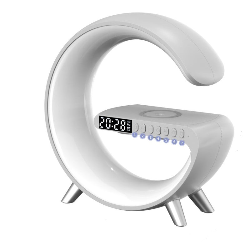 Intelligent Atmosphere Lamp Bluetooth Speaker Wireless Charger Bedside Lamp Sunrise Wake-up Lamp Polar Lamp Alarm Clock - kexi-life.com
