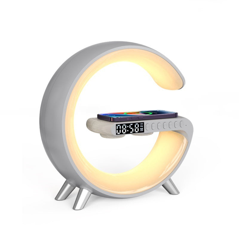 Intelligent Atmosphere Lamp Bluetooth Speaker Wireless Charger Bedside Lamp Sunrise Wake-up Lamp Polar Lamp Alarm Clock - kexi-life.com