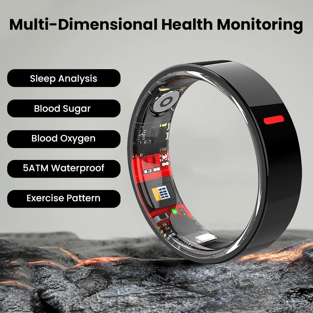 Kexi-life R03 Blood Sugar Blood Pressure Blood oxygen HRV Sleep Monitoring Waterproof Smart Ring