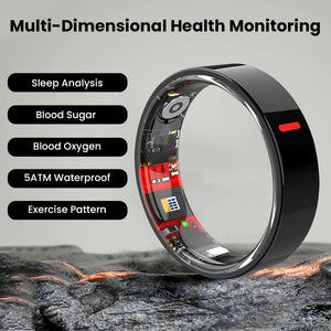Kexi-life R03 Blood Sugar Blood Pressure Blood oxygen HRV Sleep Monitoring Waterproof Smart Ring
