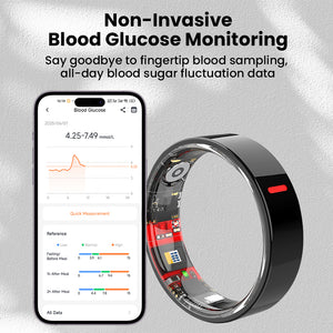 Kexi-life R03 Blood Sugar Blood Pressure Blood oxygen HRV Sleep Monitoring Waterproof Smart Ring