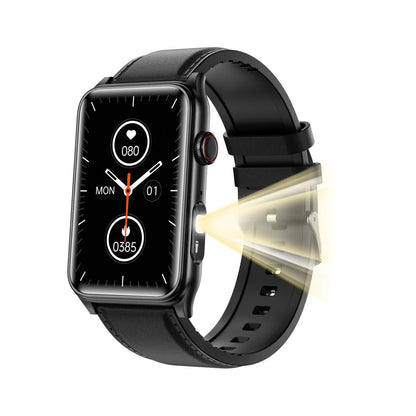 Kexi-life Flashlight Blood Sugar Blood Pressure Blood oxygen Sleep Monitoring Waterproof Smartwatch