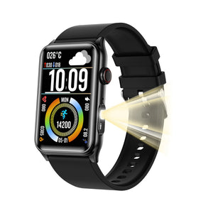 Kexi-life Flashlight Blood Sugar Blood Pressure Blood oxygen Sleep Monitoring Waterproof Smartwatch