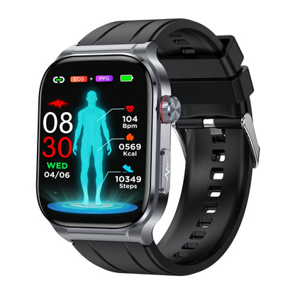 Kexi-life Pro 9 High-end Flagship Smartwatch ECG blood glucose Uric acid cholesterol Stress monitoring
